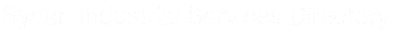 Syrian Industrial Services Directory 