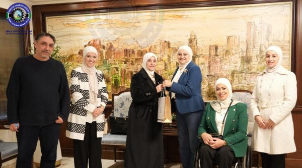 غرفة صناعة دمشق وريفها تبحث مع غرفة صناعة عمّان آليات دعم المشاريع النسائية