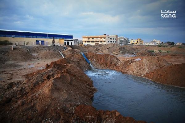 Heavy Torrential Rains Hit Adra Industrial City: Immediate Measures to Contain Damages