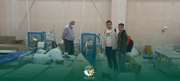 شركة معين للمشاريع المائية تعزز مهارات طلاب التعليم المزدوج في حماة عبر التدريب الميداني