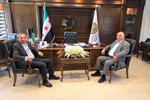 رئيس غرفة صناعة حلب يلتقي رئيس مجلس رجال الأعمال السوري المصري لبحث الاستثمار