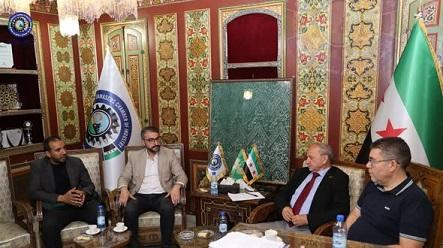 Damascus Chamber of Industry Discusses Investment and Economic Cooperation with a Turkish Delegation