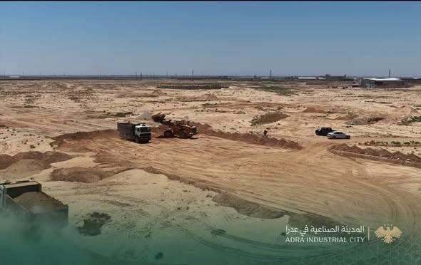 إطلاق أعمال البنية التحتية في توسع القطاع السابع بمدينة عدرا الصناعية