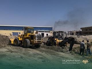 Construction Begins on a New Pumping Station in the Fourth Sector of Adra Industrial City