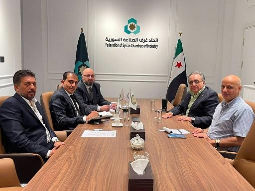 The Federation of Syrian Chambers of Industry Discusses the Development of the Leather Sector with the Arab Federation