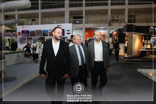 President of Damascus Countryside Chamber of Industry Visits  Emaar 26  Exhibition