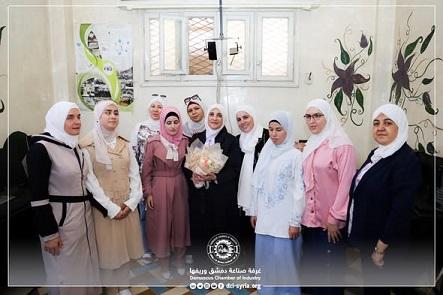 Empowering Determination... Damascus Chamber of Industry Trains Blind Girls of Al Weam Association on Soap and Candle Making