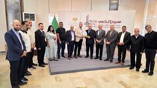 توقيع عقود تصديرية واحتفاء بالوفد الفلسطيني في ثاني أيام معرض سيرياتكس 2026  2027