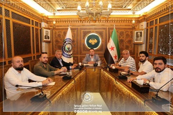 غرفة صناعة دمشق تبحث تسهيل الصادرات إلى ليبيا وتحضيرات معرض سيرياتكس